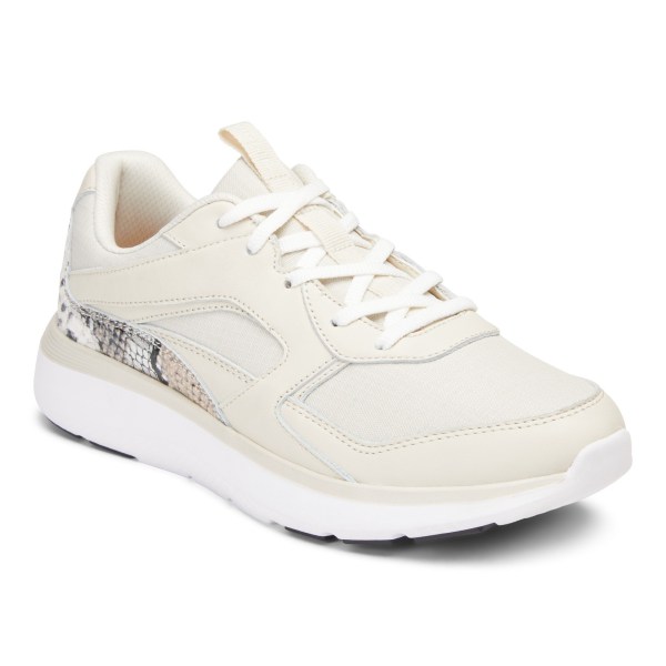 Vionic Trainers Ireland - Adela Sneaker Cream - Womens Shoes In Store | UFRWT-8504